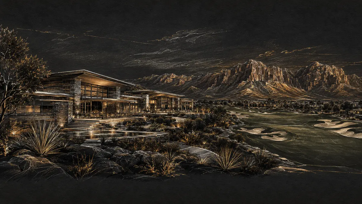 The Summit Club architectural illustration